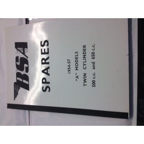 Reservedelskatalog BSA A7/A10 1954-57