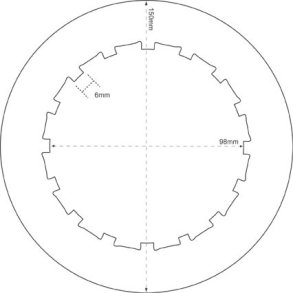 Koblingsstlplade BSA/triumph, 4 fjeder