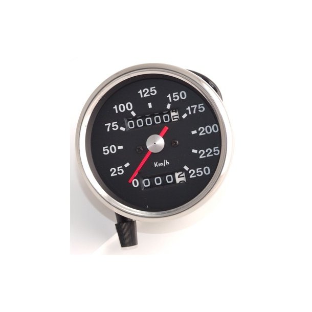 Speedometer Triumph 1966-70, sort, replica