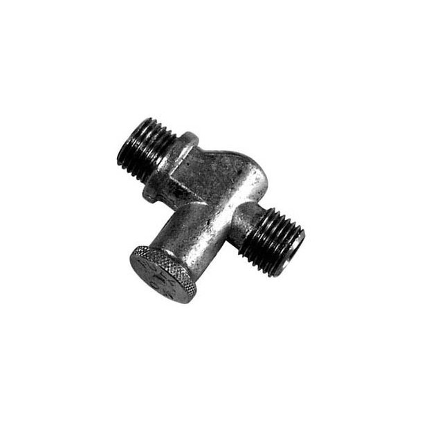 Benzinhane, 1/4"x1/4" messing universal