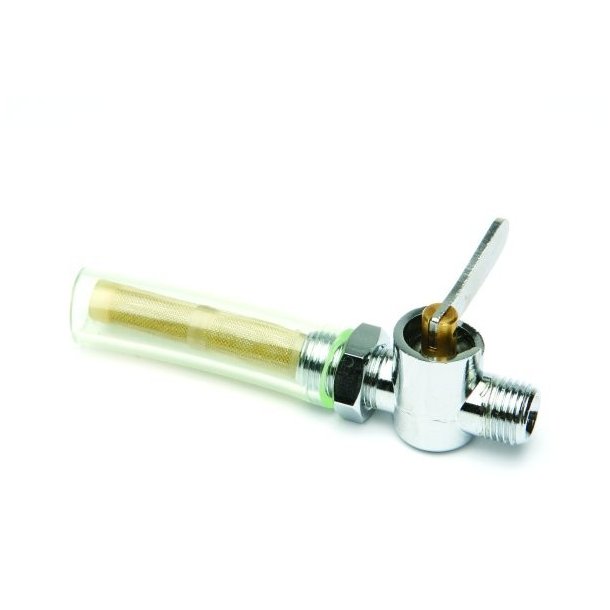 Benzinhane, 1/4"x1/4" fladt hndtag, hoved